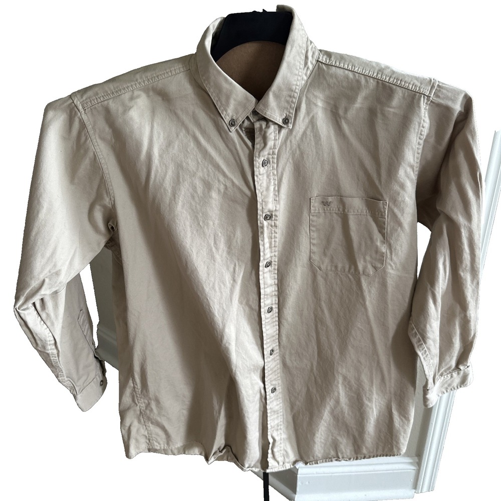 King Ranch Shirt Men's 2XLT Tan Long Sleeve Western Pockets Button Up RN 74722